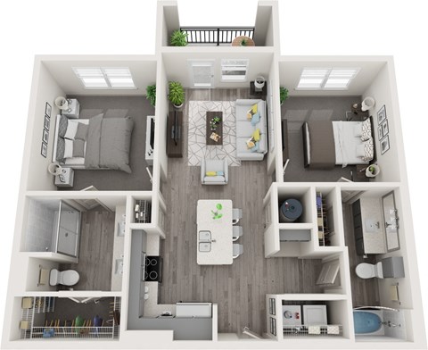 B1 floor plan in Cedar Hill Texas